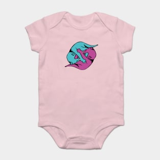 Yin and Yang Kitties Baby Bodysuit